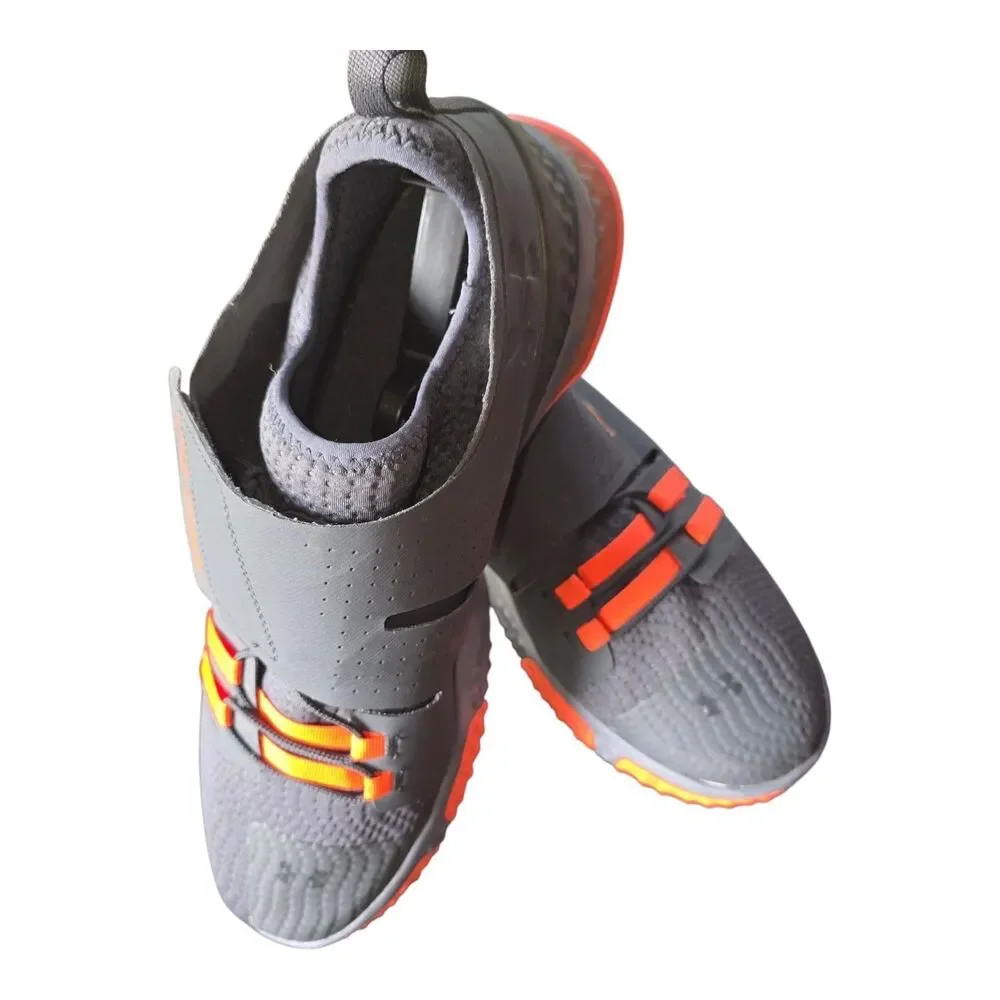 Under Armour Men's Training Team Architech Gray Orange Training Shoes Sz 13